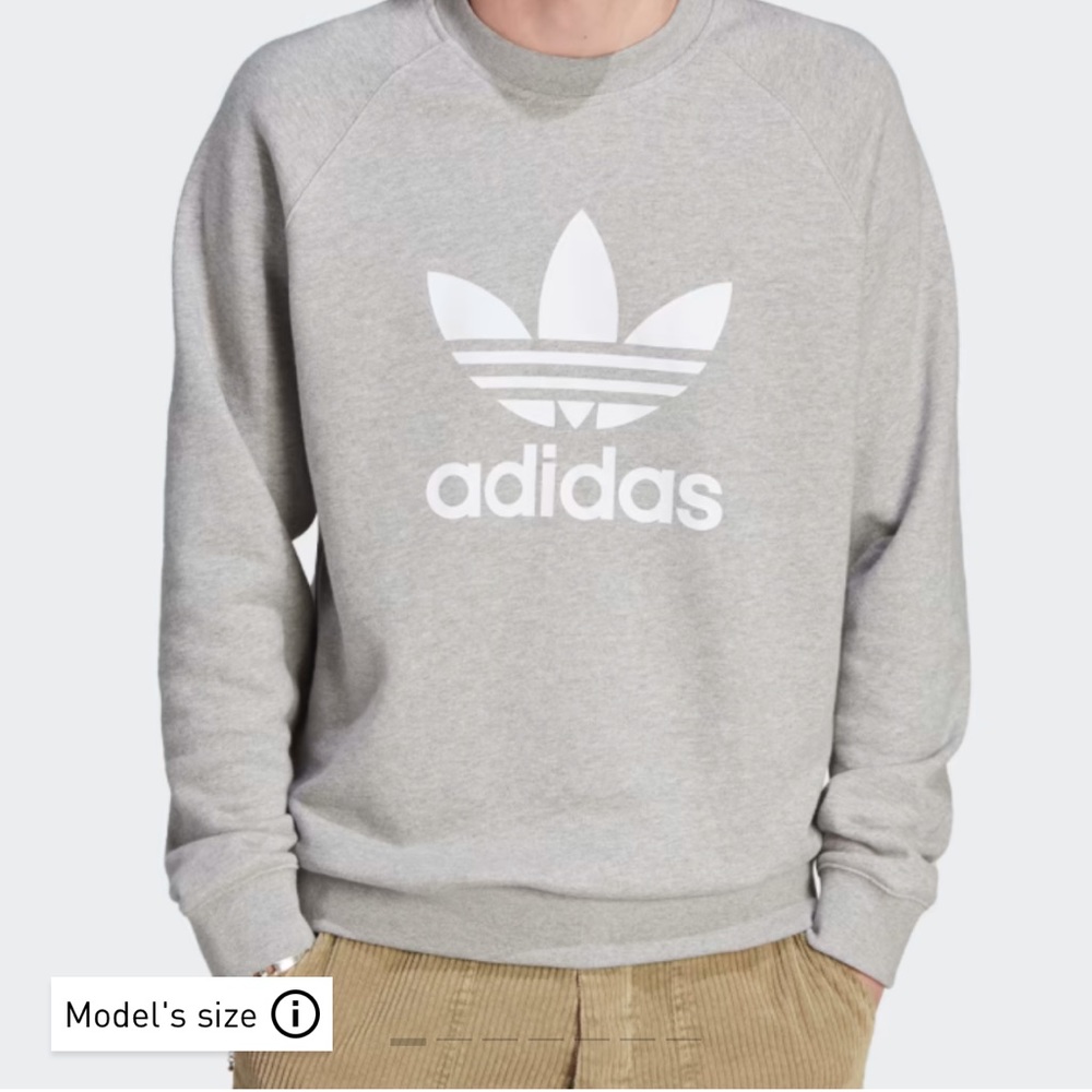 Women’s Adidas Classics Crewneck Sweatshirt in Grey